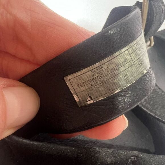 Merrell  Juno Buckle Black Ankle Strap Sandals Sz 8 - Picture 7 of 10